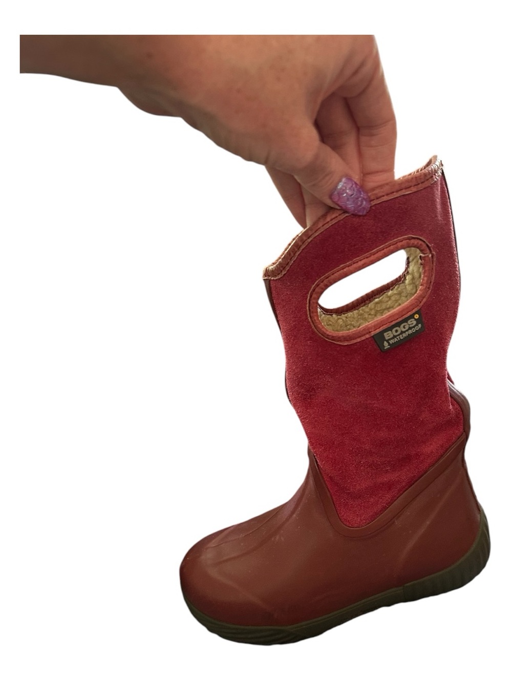 Bogs Kids Boots - Burgundy and Dark Brown